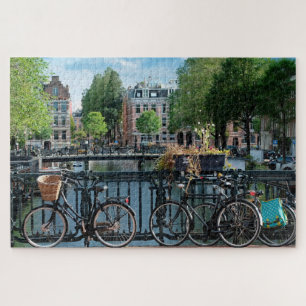 Fahrräder in Amsterdam. Jigsaw Puzzle