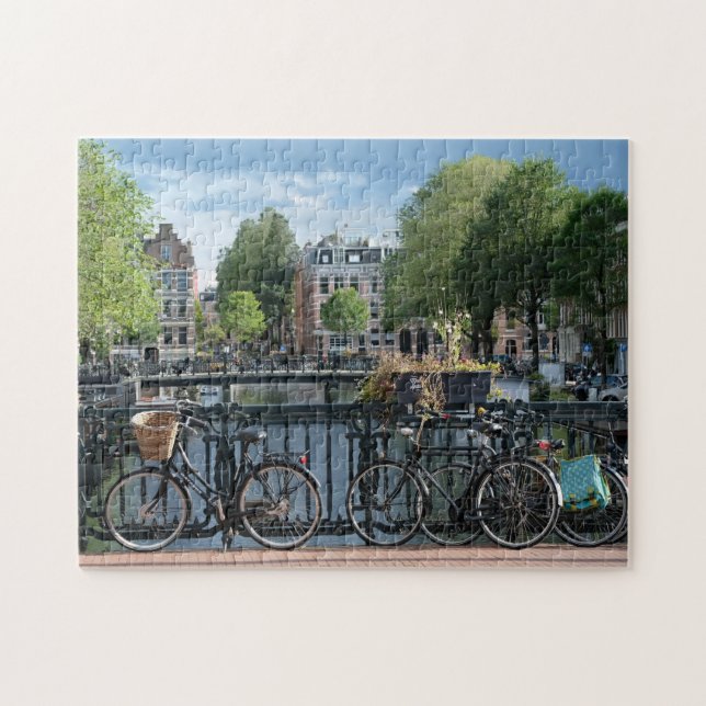 Fahrräder in Amsterdam. Puzzle (Horizontal)