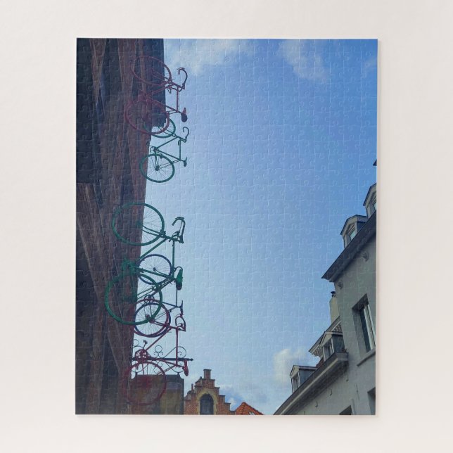 Fahrräder in Belgien Puzzle (Vertikal)