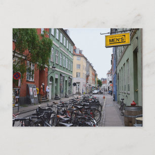 Fahrräder in der Old Copenhagen Street Postkarte