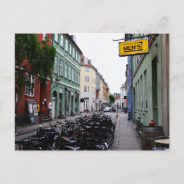 Fahrräder in der Old Copenhagen Street Postkarte