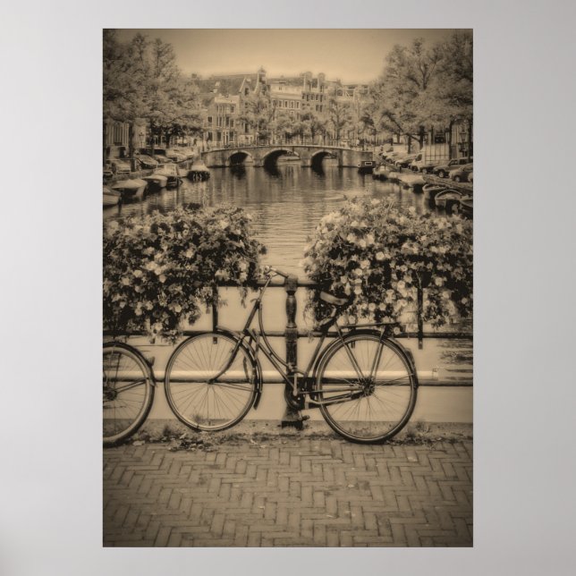 Fahrräder & Kanale - Classic Amsterdam - Poster (Vorne)