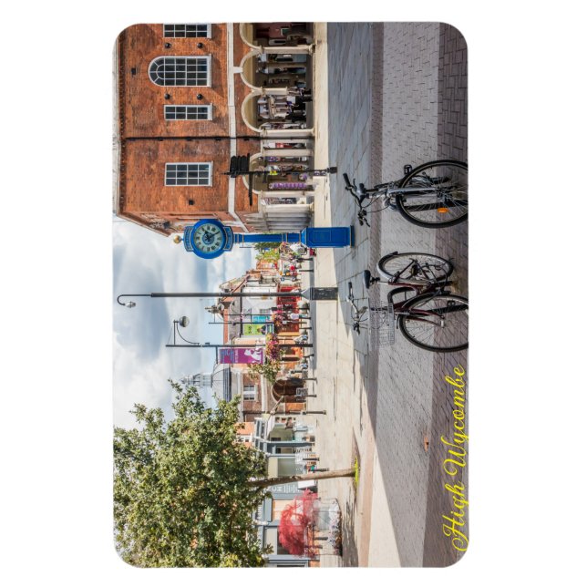 Fahrräder und die Millenium-Uhr, Hoher Wycombe Magnet (Vertikal)