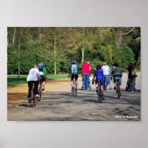 Fahrräder und Kinderwagen Poster