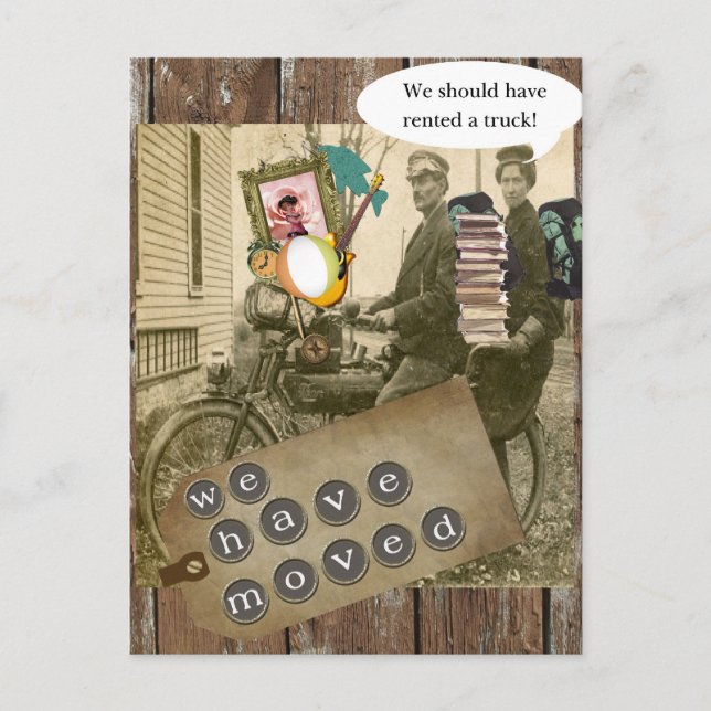 Fahrradfahren Ankündigungspostkarte (Vorderseite)