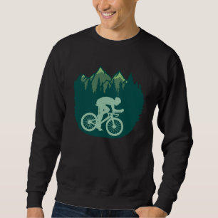 Fahrradfahren Ausflug Berge Natur Sport Hobby C Sweatshirt