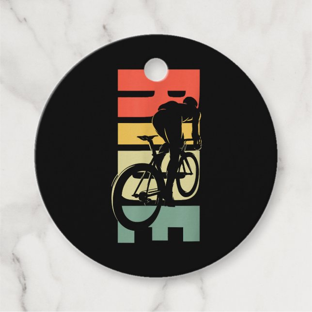 Fahrradfahren Geschenkanhänger (Vorderseite)