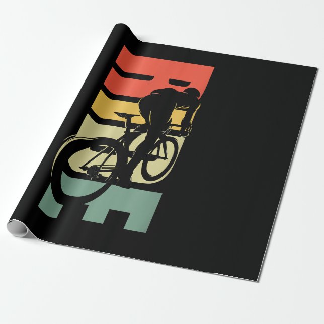 Fahrradfahren Geschenkpapier (Ungerollt)