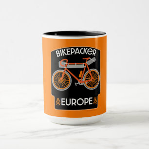 Fahrradfahren in Europa Tasse