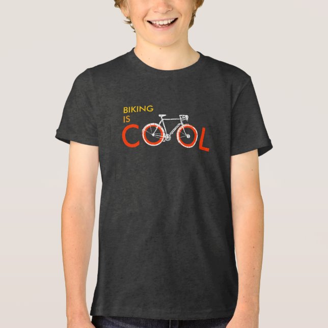 Fahrradfahren ist Cool Tri-Blend Shirt (Vorderseite)