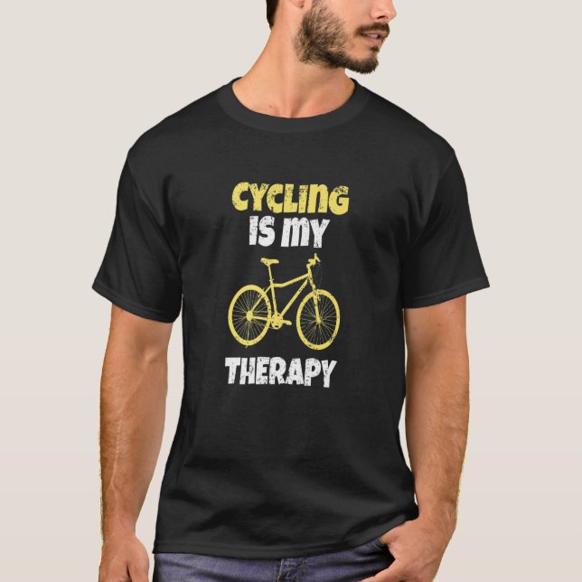 Fahrradfahren ist meine therapeutische Geschenkide T-Shirt (Vorderseite)
