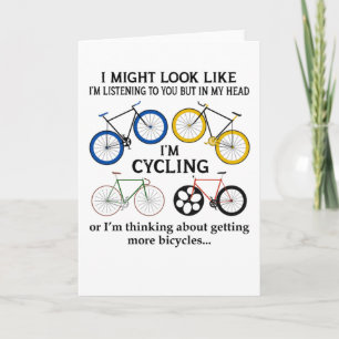 Fahrradfahren, könnte ich aussehen, als höre ich d karte