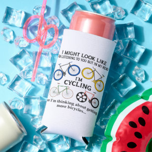 Fahrradfahren, könnte ich aussehen, als höre ich d selters dosenkühler