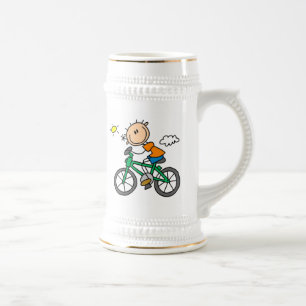 Fahrradfahren - Männlich Bierglas