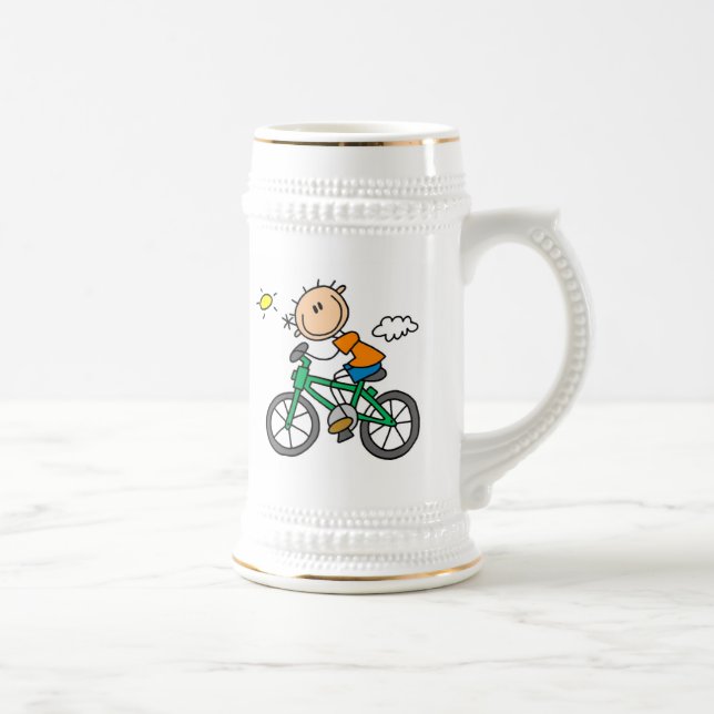 Fahrradfahren - Männlich Bierglas (Rechts)