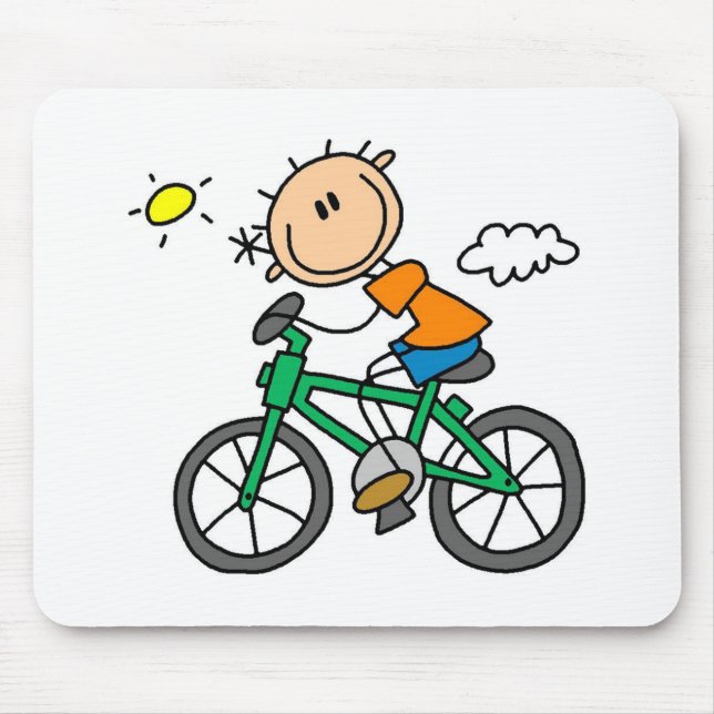 Fahrradfahren - Männlich Mousepad (Vorne)