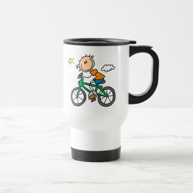 Fahrradfahren - Männlich Reisebecher (Rechts)