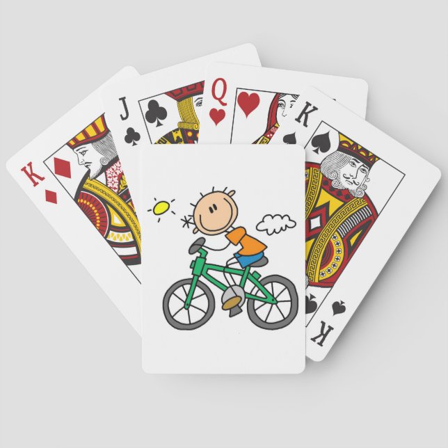 Fahrradfahren - Männlich Spielkarten (Rückseite)