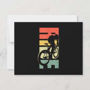 Fahrradfahren RSVP Karte