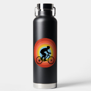 FAHRRADFAHREN SONNENUNTERGANG VINTAGE TRINKFLASCHE