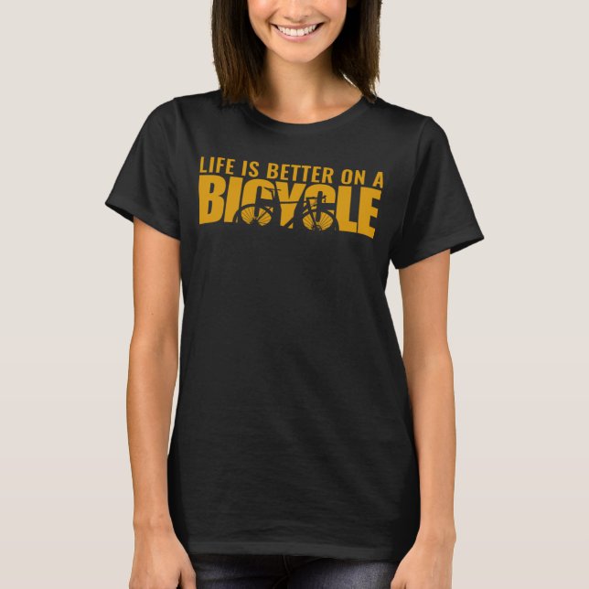 Fahrradfahren T-Shirt (Vorderseite)