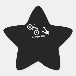 Fahrradfahren Verfolge mich nicht, ich Got mal Stern-Aufkleber