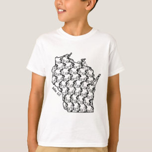 Fahrradfahren Wisconsin Radfahren Mountainbiken T-Shirt
