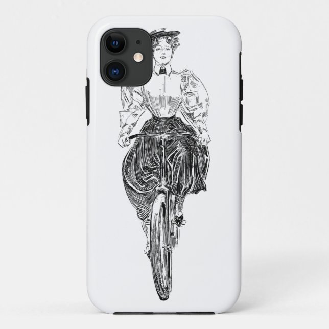 Fahrradfahrende Frau Case-Mate iPhone Hülle (Rückseite)