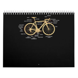 Fahrradfahrer Anatomie Straßenradteile Fahrradfahr Kalender