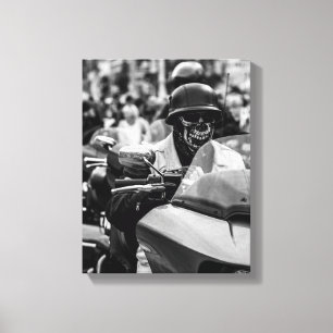 Fahrradfahrer - Details Leinwanddruck