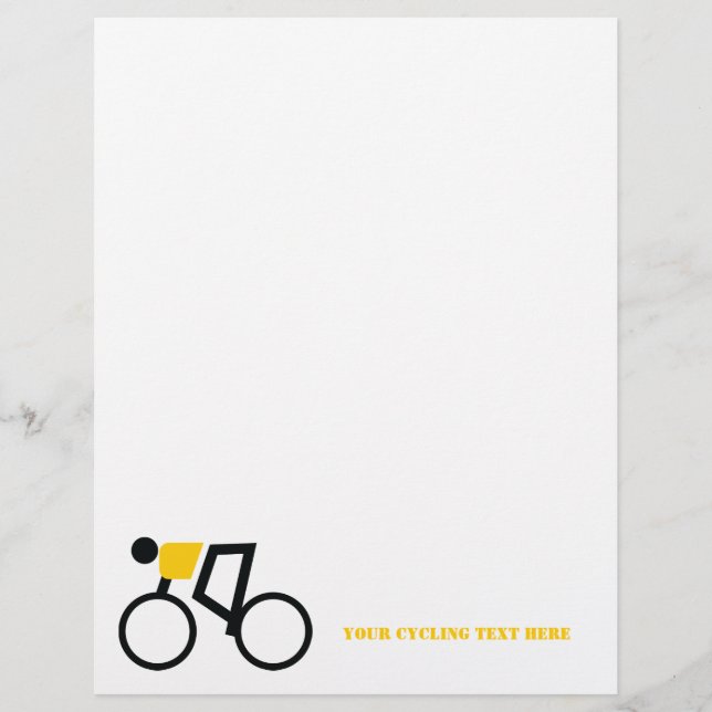 Fahrradfahrer fahren ihren Flyer (Vorderseite)