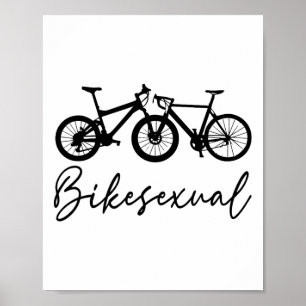 Fahrradfahrer Fahrradliebhaber Radfahren Mountainb Poster