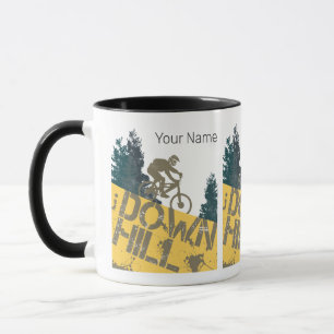 Fahrradfahrer für Dirt und Fahrrad Vintag MTB Tasse