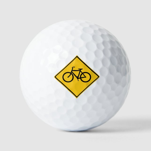 Fahrradfahrer Golfball (Vorderseite)