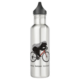 Fahrradfahrer Honey Badger Edelstahlflasche