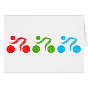 Fahrradfahrer in Aktion