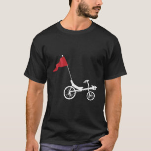 Fahrradfahrer mit Flaggendesign T-Shirt