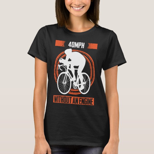 Fahrradfahrer mit schnellem Ärger T-Shirt (Vorderseite)