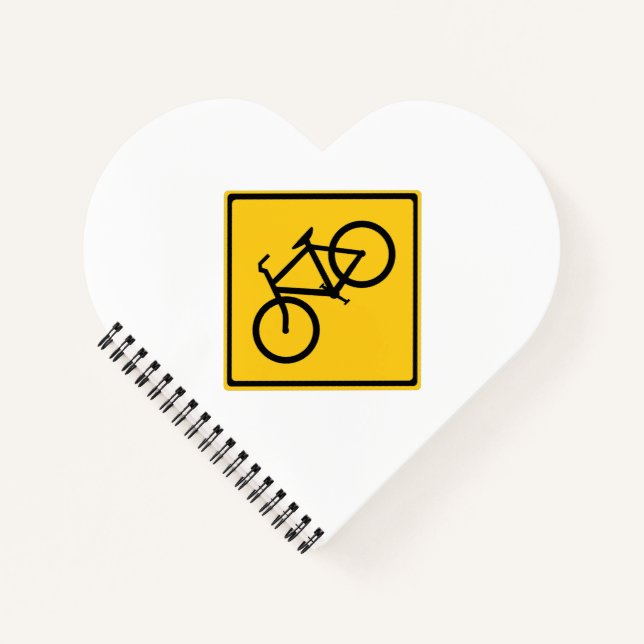Fahrradfahrer Notizbuch (Vorderseite)