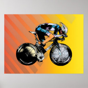 Fahrradfahrer Poster