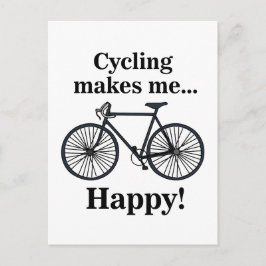 Fahrradfahrer Postkarte