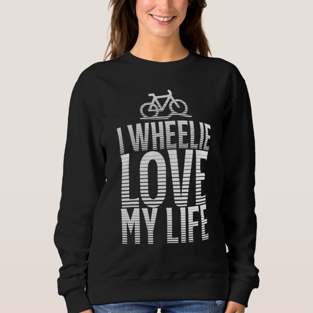 Fahrradfahrer Sweatshirt (Vorderseite)
