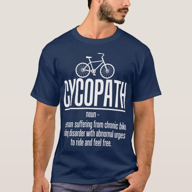 Fahrradfahrer T-Shirt (Vorderseite)