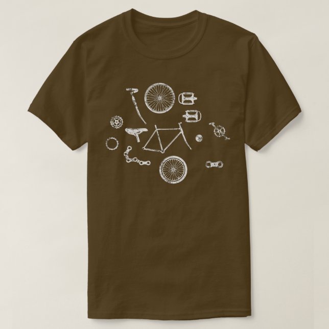 Fahrradfahrer T-Shirt (Design vorne)