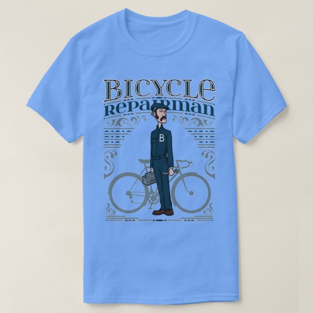 Fahrradfahrer T-Shirt (Design vorne)