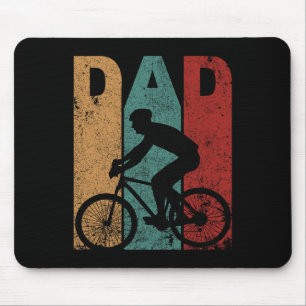 Fahrradfahrer Vater Daddy Vatertag Gif Mousepad