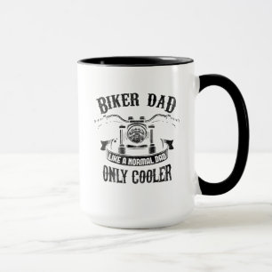 Fahrradfahrer Vater wie ein normaler Vater nur Coo Tasse