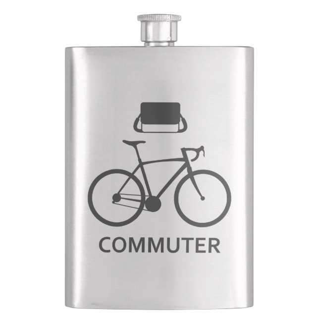 Fahrradfahrerflasche Flachmann (Vorderseite)