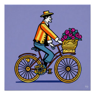 Fahrradfahrerposter Poster
