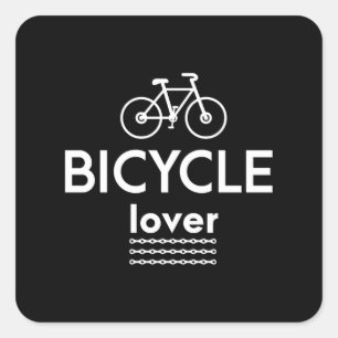 Fahrradfahrzeug-Shirt für den Radlover-Cyclogist M Quadratischer Aufkleber